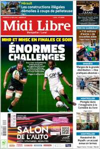 Portada de Midi Libre (Francia)