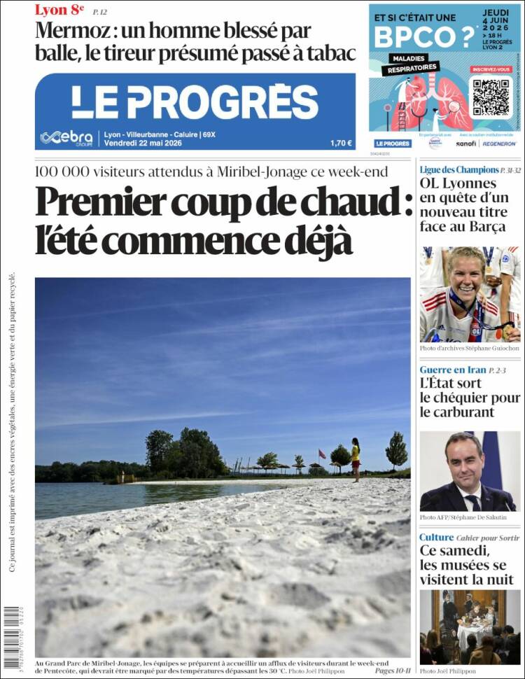 Portada de Progres de Fecamp (Francia)