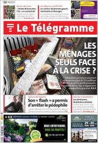 Portada de Télégramme (Francia)