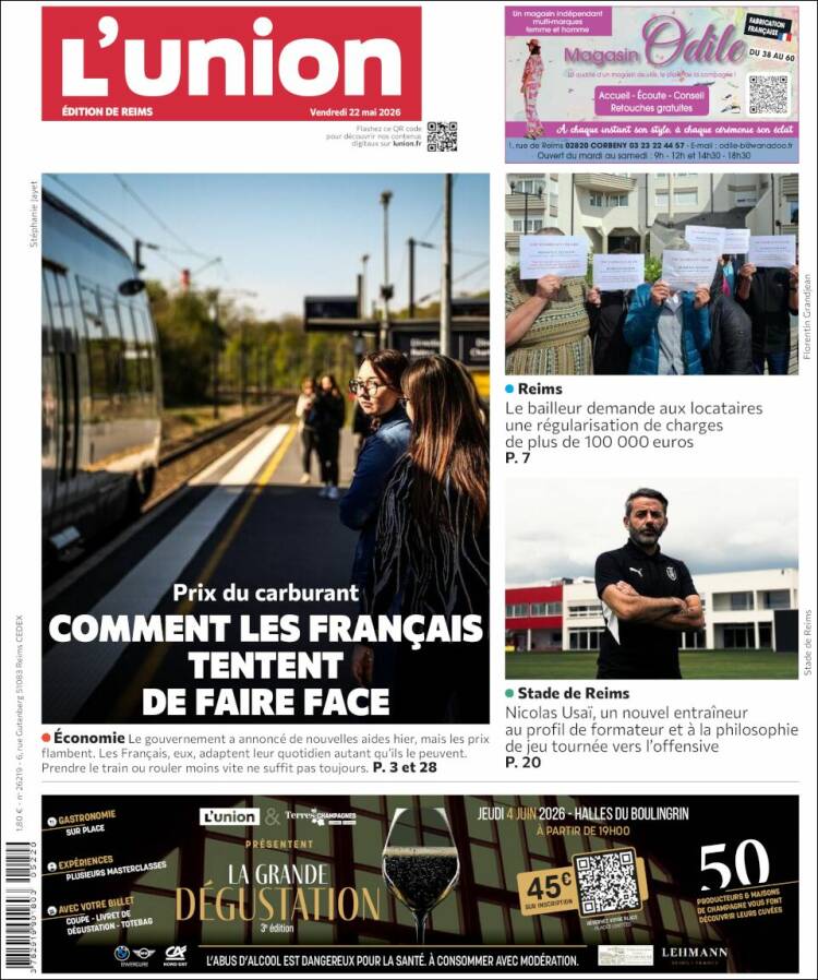 Portada de L'Union (Francia)