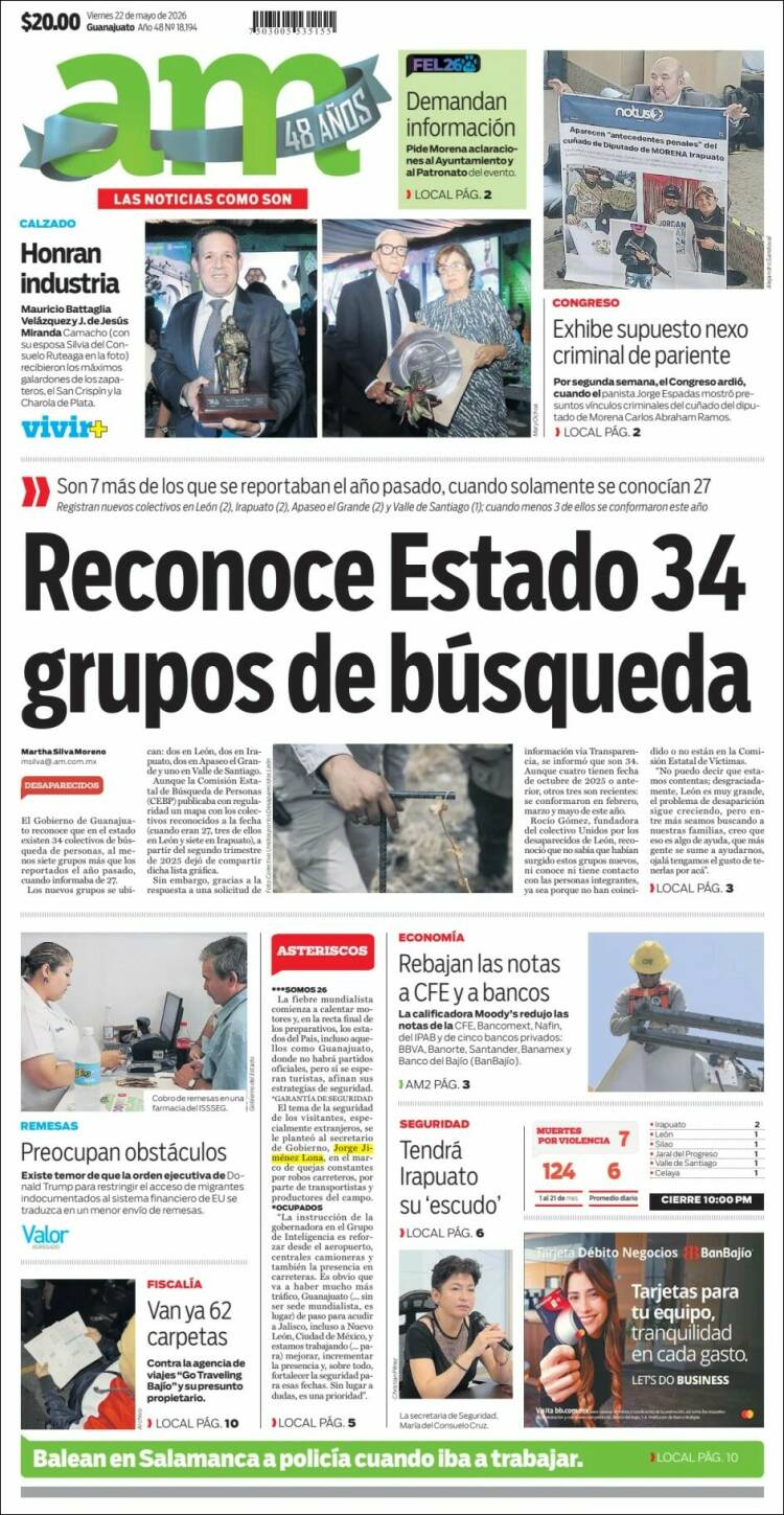 Portada de Al Día A.M. (M&eacute;xico)