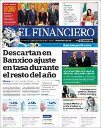Portada de El Financiero (M&eacute;xico)