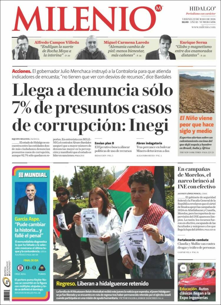 Portada de Milenio de Hidalgo (M&eacute;xico)