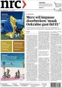 Portada de NRC Handelsblad (Pa&iacute;ses Bajos)
