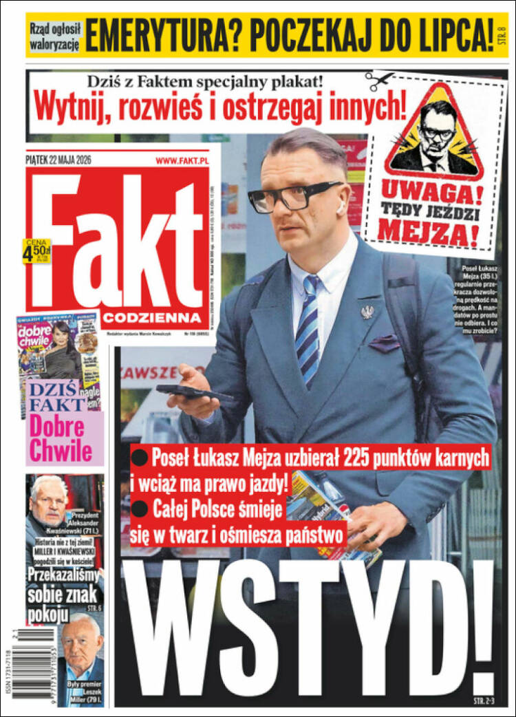 Portada de Fakt (Polonia)