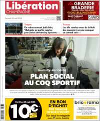 Portada de Libération Champagne (Francia)