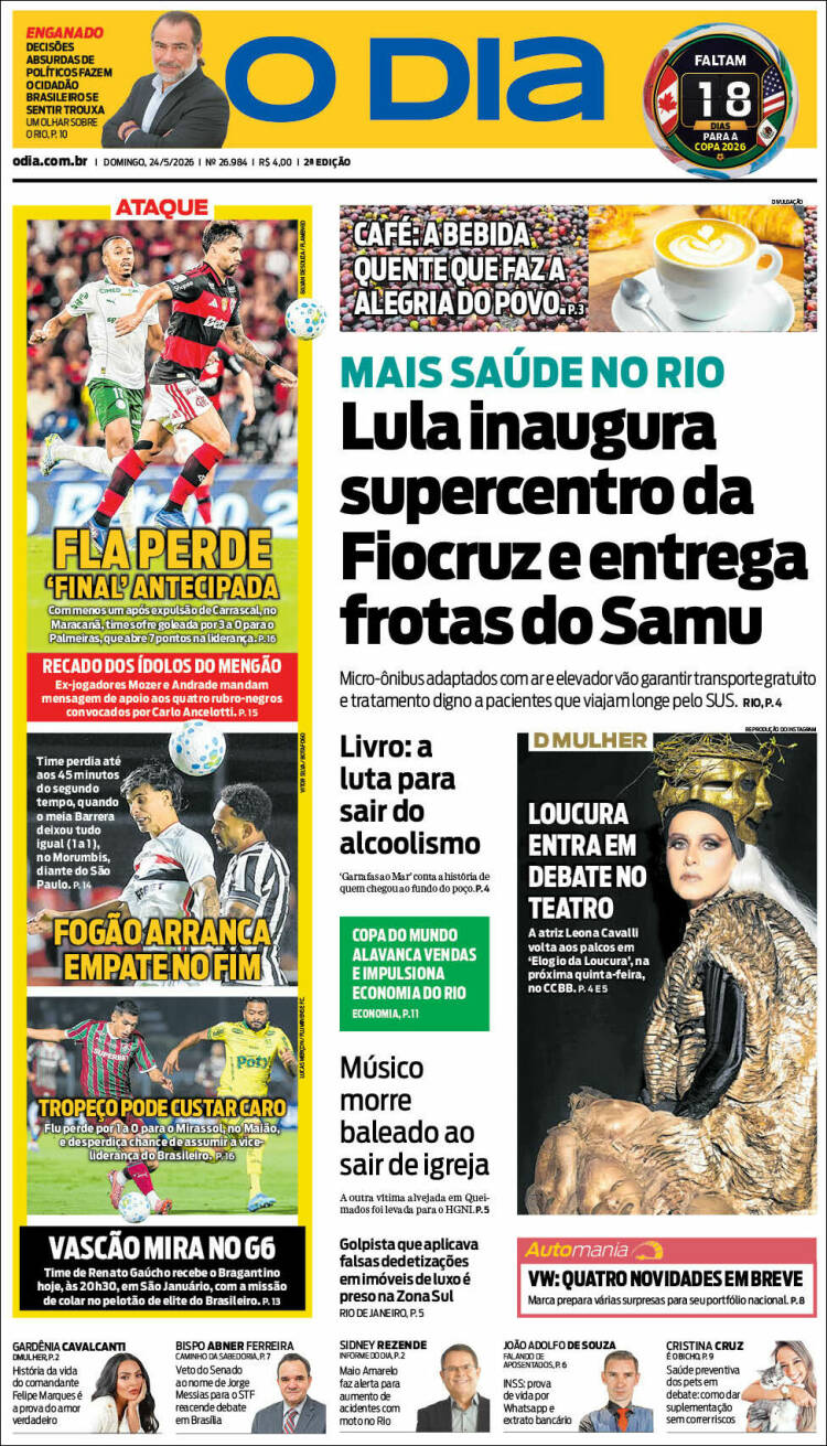 Portada de O Dia (Brasil)