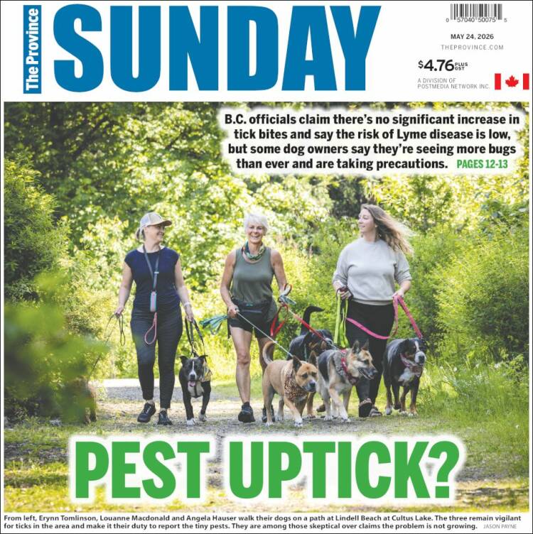 Portada de The Province (Canad&aacute;)