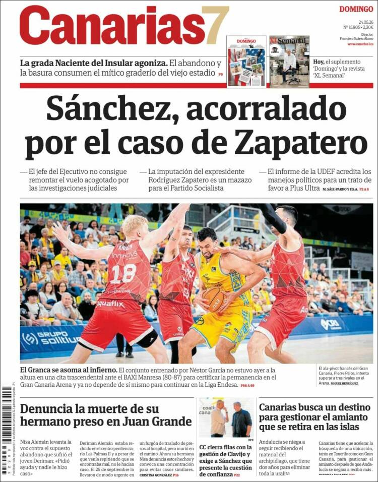 Portada de Canarias 7 (Espa&ntilde;a)