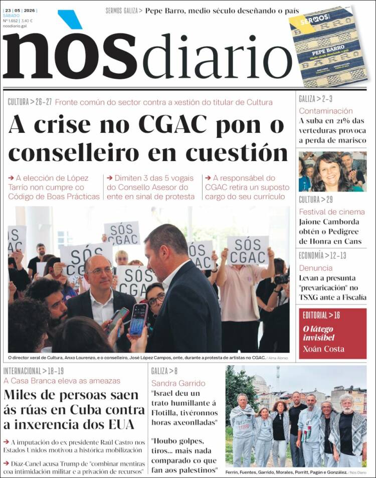 Portada de Nòs Diario (Espa&ntilde;a)