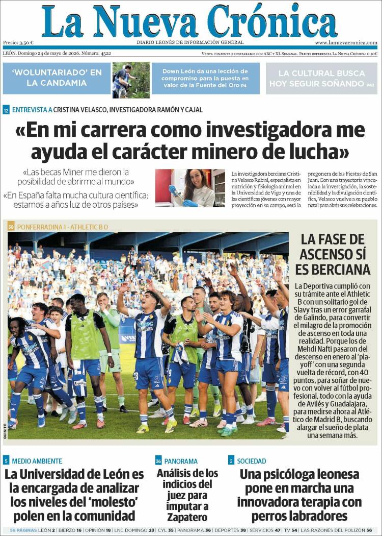 Portada de La Nueva Crónica (Espa&ntilde;a)