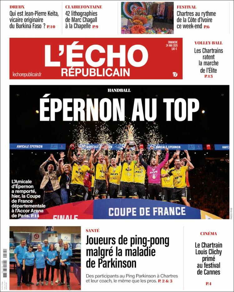 Portada de L'Echo Républicain (Francia)