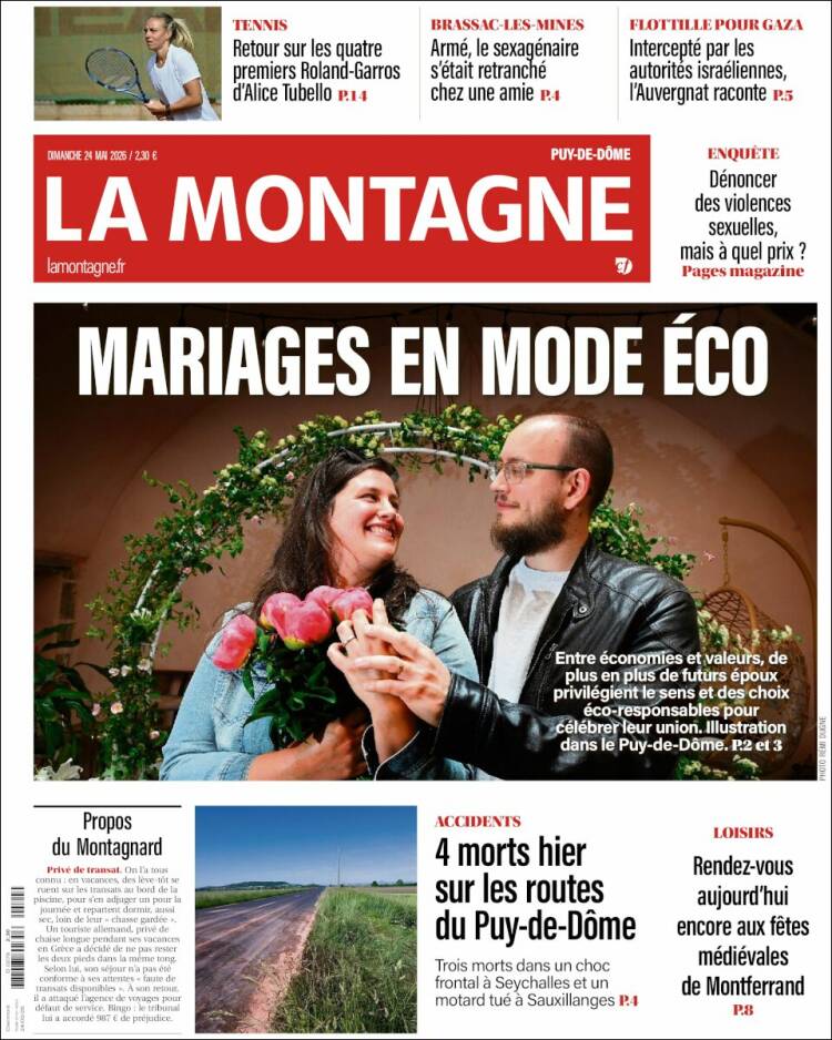 Portada de La Montagne (Francia)