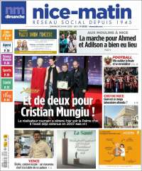 Portada de Nice-Matin (Francia)