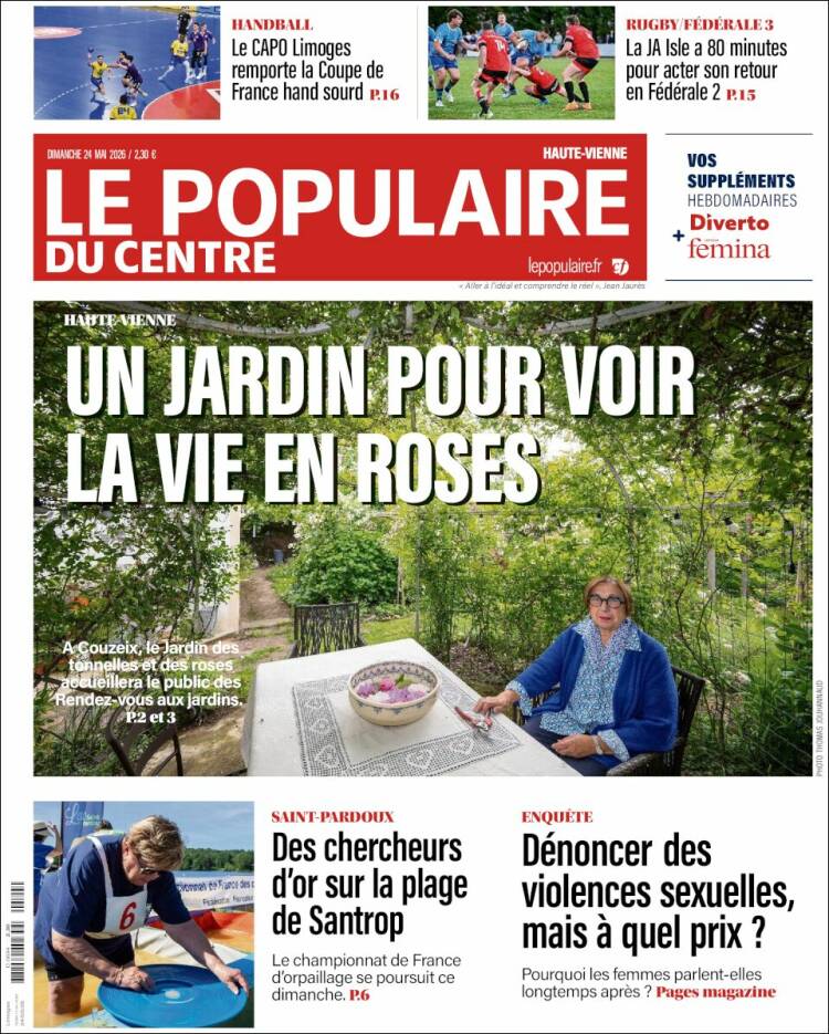 Portada de Le Populaire du Centre (Francia)