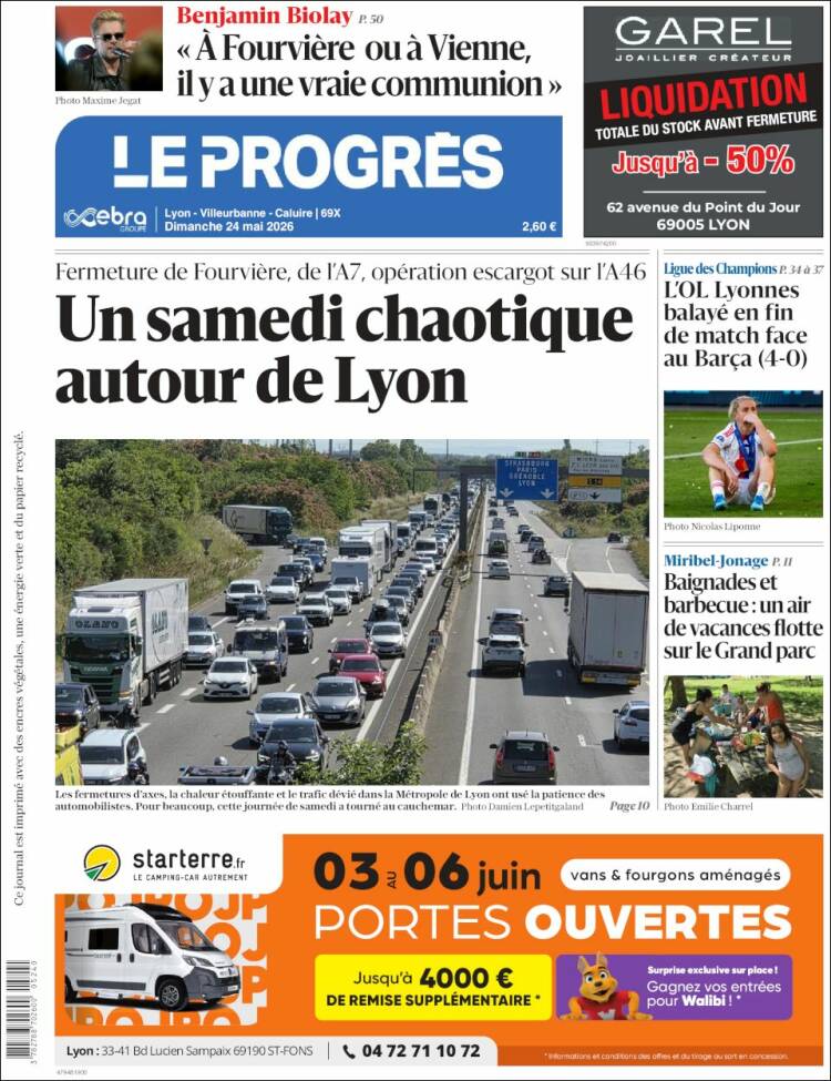 Portada de Progres de Fecamp (Francia)