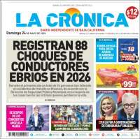 Portada de La Crónica de Baja California (M&eacute;xico)