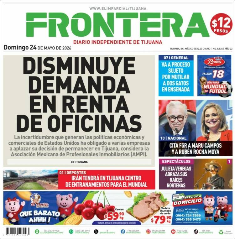 Portada de Frontera (M&eacute;xico)