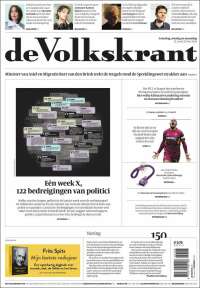 Portada de De Volkskrant (Pa&iacute;ses Bajos)