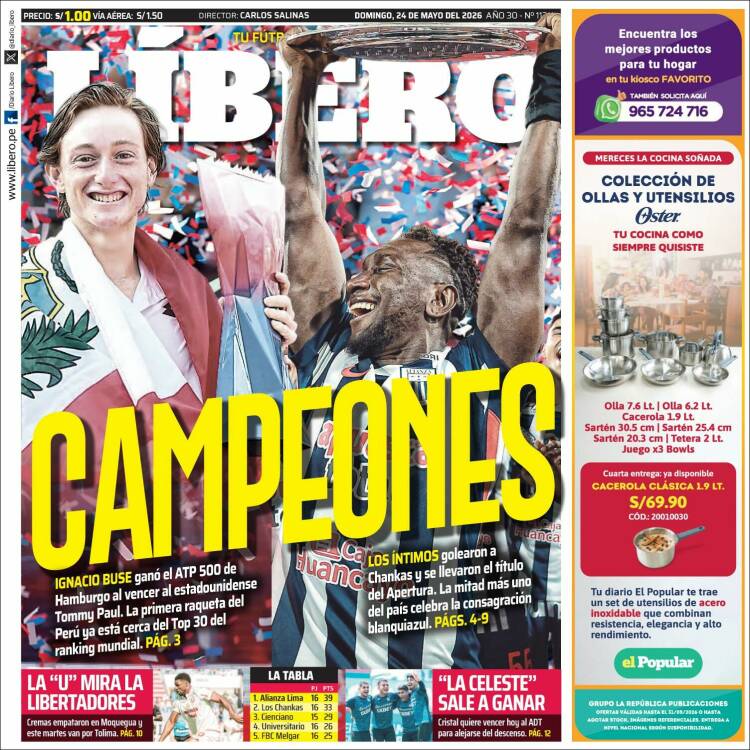 Portada de Líbero (Per&uacute;)