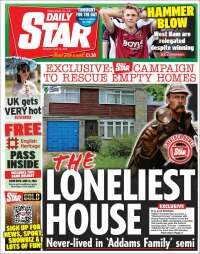 Portada de Daily Star (Reino Unido)