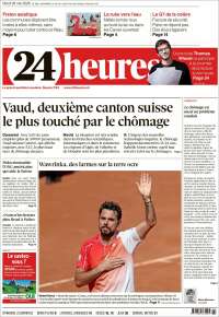 Portada de 24 Heures (Suiza)