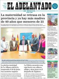 Portada de El Adelantado de Segovia (Espa&ntilde;a)