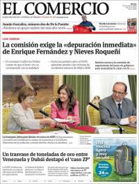 Portada de El Comercio - Gijón (Espa&ntilde;a)
