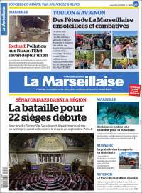Portada de La Marseillaise (Francia)