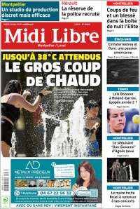 Portada de Midi Libre (Francia)