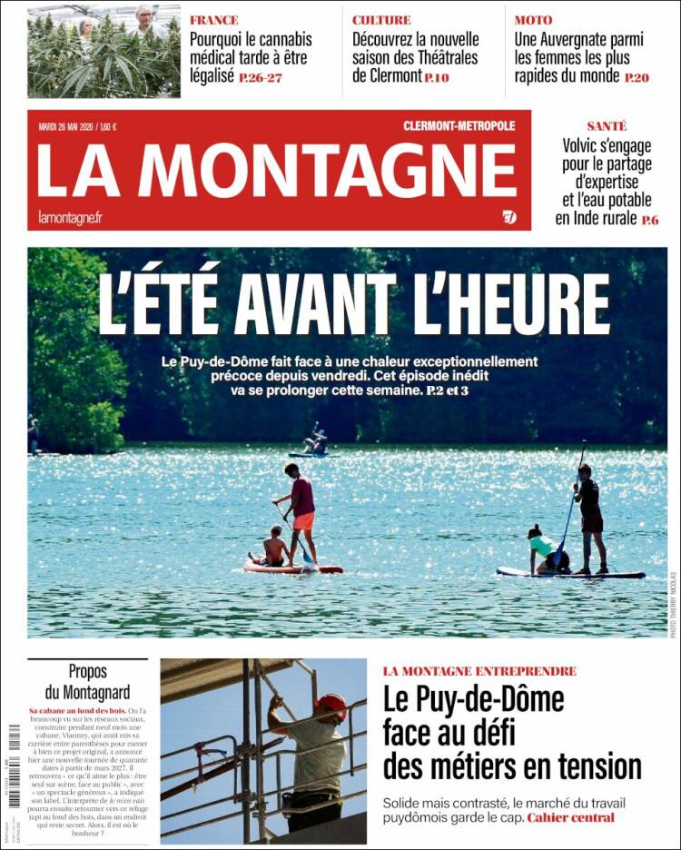 Portada de La Montagne (Francia)