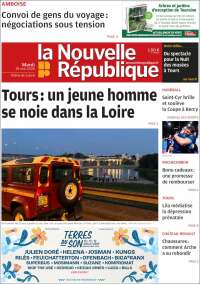 Portada de La Nouvelle Republique (Francia)