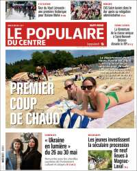 Portada de Le Populaire du Centre (Francia)