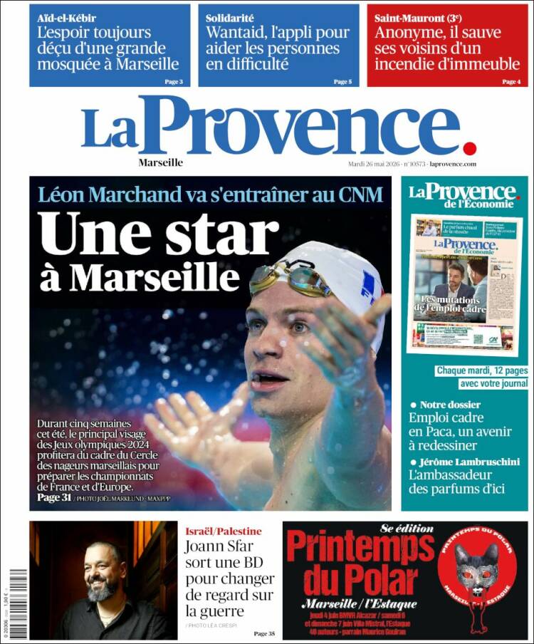 Portada de La Provence (Francia)