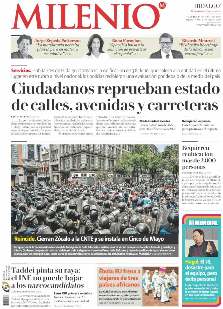 Portada de Milenio de Hidalgo (M&eacute;xico)