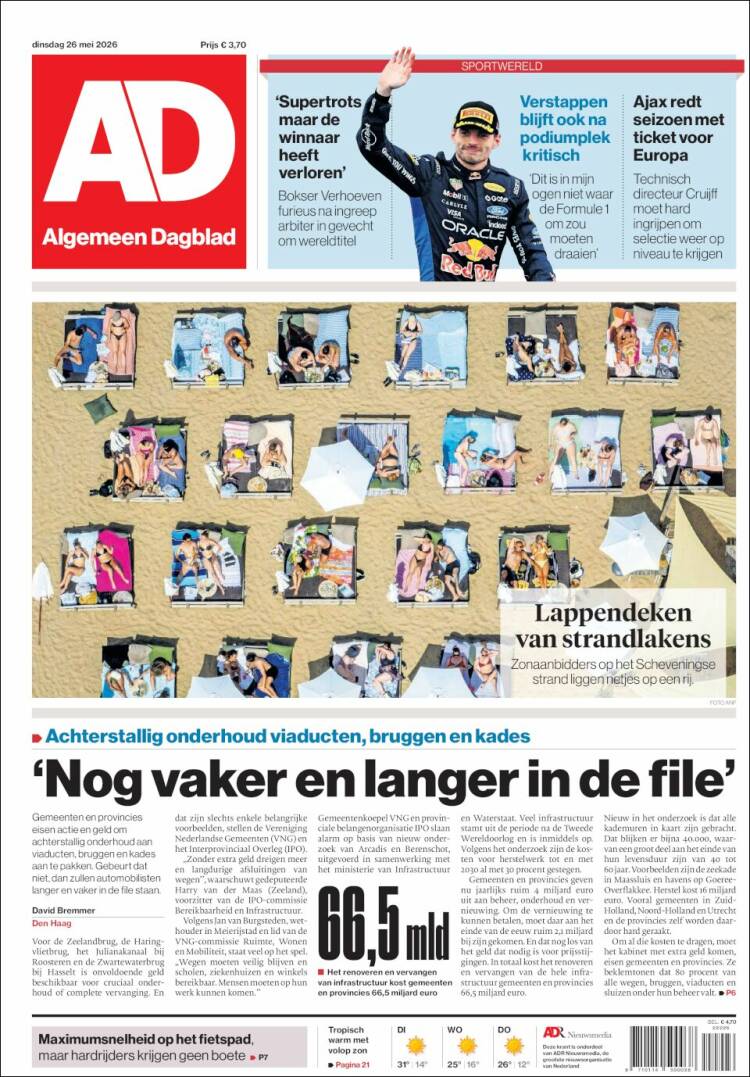 Portada de AD (Pa&iacute;ses Bajos)