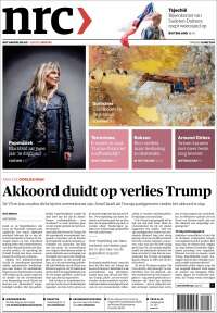Portada de NRC Handelsblad (Pa&iacute;ses Bajos)
