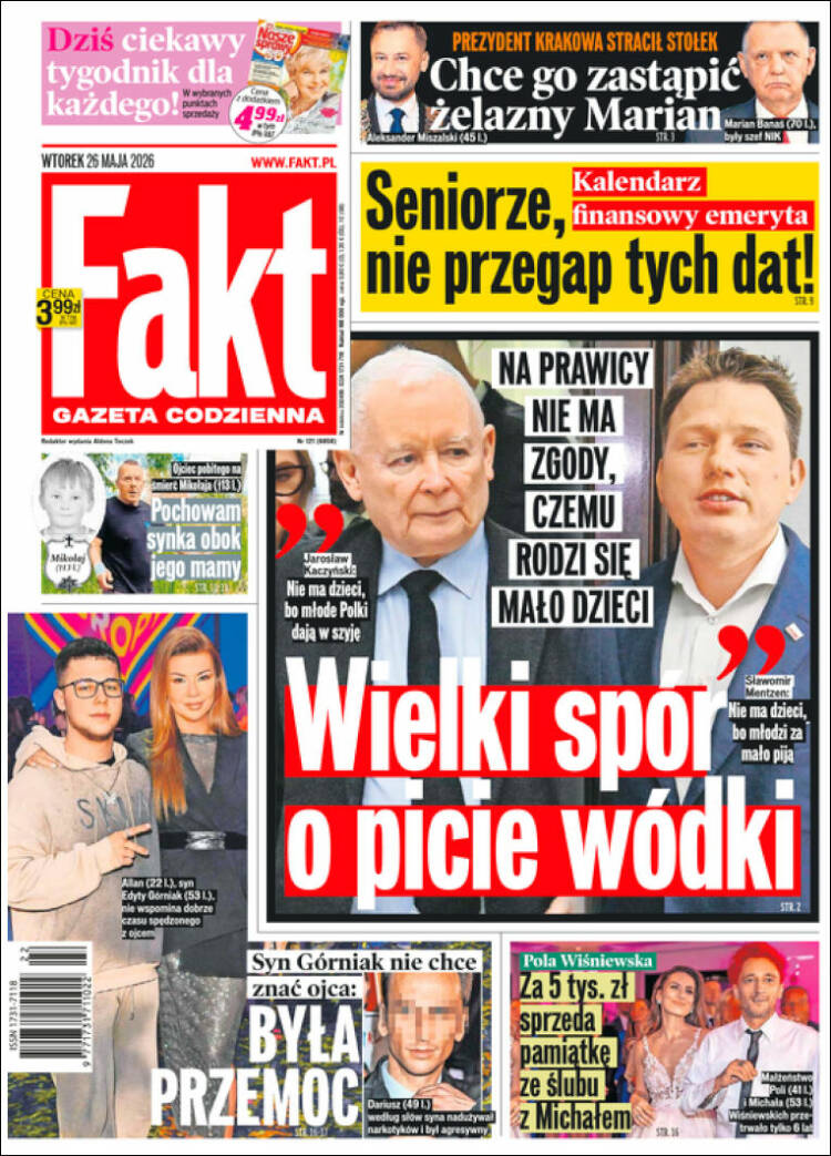 Portada de Fakt (Polonia)
