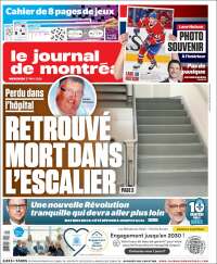 Portada de Le Journal de Montréal (Canad&aacute;)
