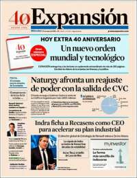 Portada de Expansión (Espa&ntilde;a)