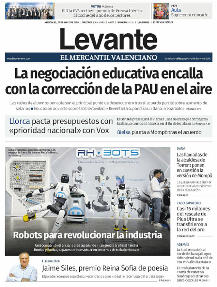Portada de Levante (Espa&ntilde;a)