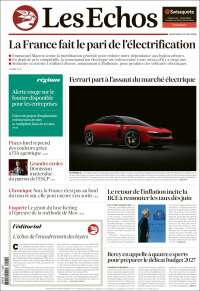 Portada de Les Echos (Francia)