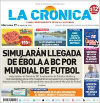 Portada de La Crónica de Baja California (M&eacute;xico)