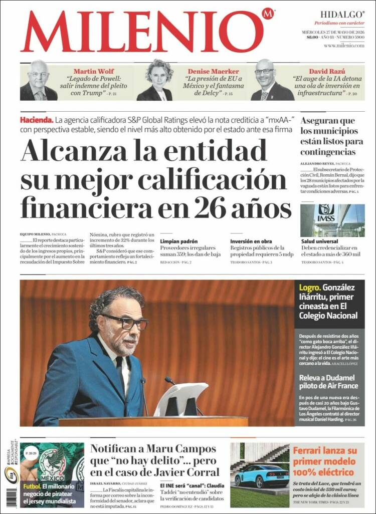 Portada de Milenio de Hidalgo (M&eacute;xico)