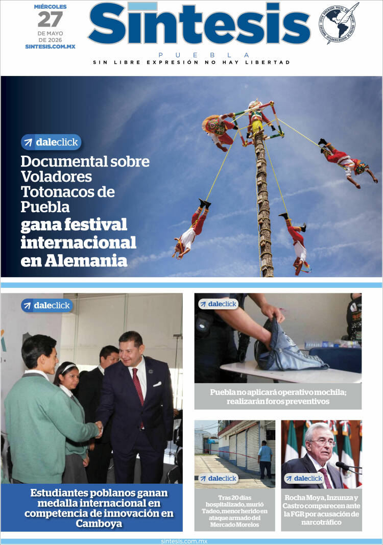 Portada de Síntesis - Puebla (M&eacute;xico)