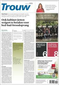 Portada de Trouw (Pa&iacute;ses Bajos)