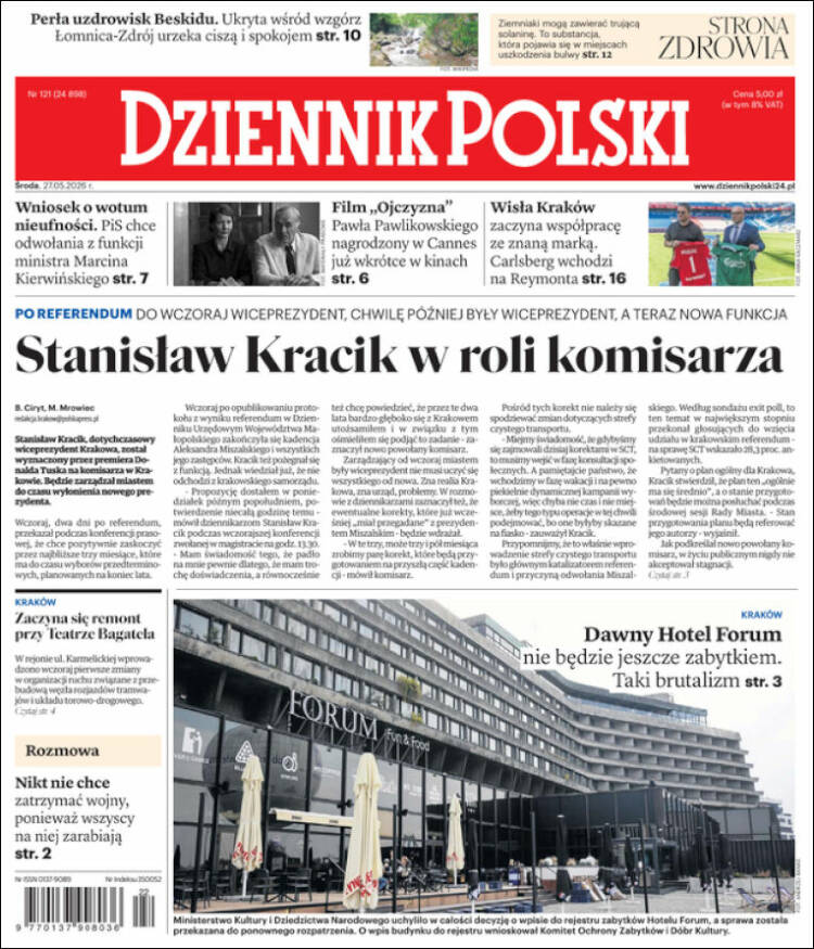 Portada de Dziennik (Polonia)