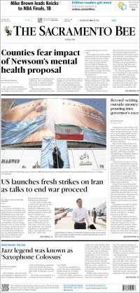 Portada de The Sacramento Bee (USA)