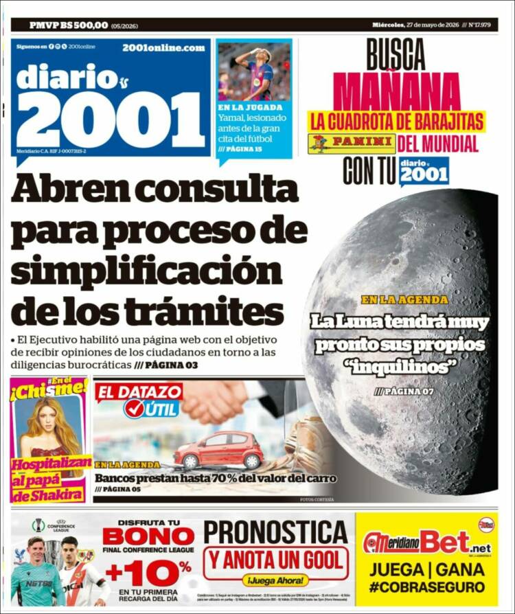 Portada de 2001 - Dosmiluno (Venezuela)