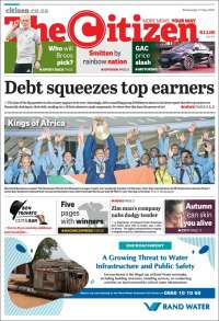 Portada de The Citizen (Sud&aacute;frica)